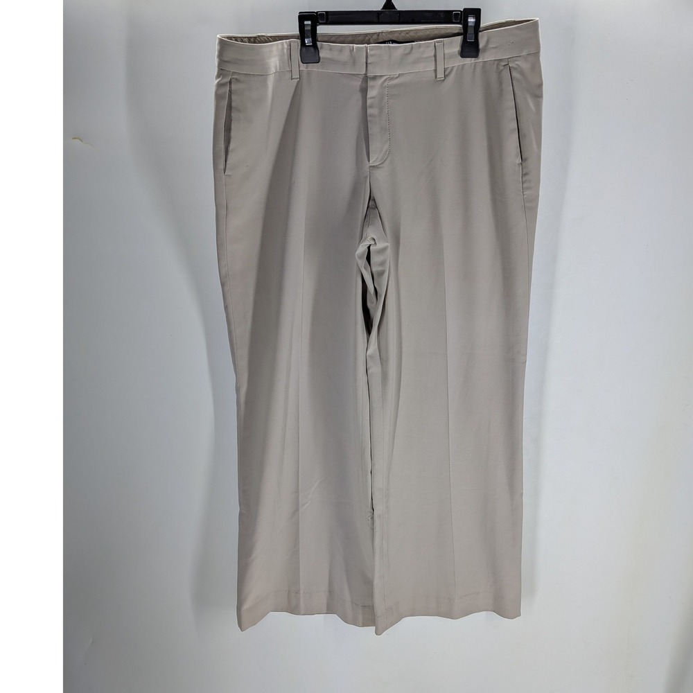 Gap Khaki Tan Gap stretch Trouser Pants  12 Regular Wide Leg Business Casual